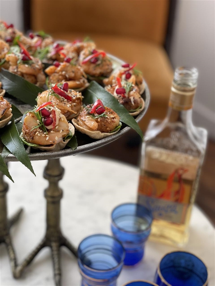 Tequila butter prawns to open your Christmas feast